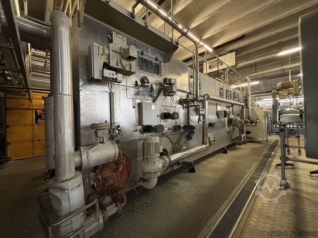 Krones, Profipack, Heuft, Robopac línea de embotellado para botellas de vidrio retornables (1998) Krones, Profipack Abfülllinie für Glasflaschen (Mehrweg)