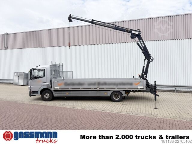 Dubă pick-up Mercedes-Benz Atego 822 L 4x2 mit Heckkran MKG HLK76-a2,