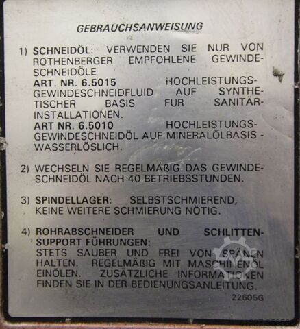 Draadtapmachine 1/2-2 inch Rothenberger SM-300