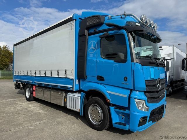 Plattewagen met zeil MERCEDES-BENZ ACTROS 1833 L Pritsche/Plane 7,30 m LBW 2.000 kg