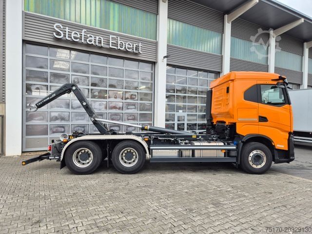Hákový nosič kontejnerů IVECO AS300X58Z/P HR ON+ 6x4 Meiller RS21.60 Funk AHK