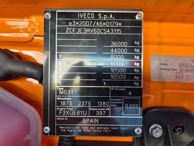 Kiper kamion IVECO AD360X54Z HR OFF 8x4 Intarder AHK