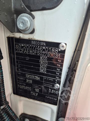 Kiper kombi IVECO Eurocargo ML80E21 Meiller 2x AHK 3 Sitze Klima