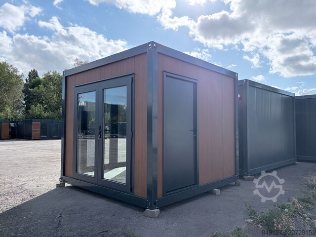 Wooncontainer Villex Modernes Gartenbüro in Holzoptik