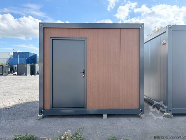 Wooncontainer Villex Modernes Gartenbüro in Holzoptik
