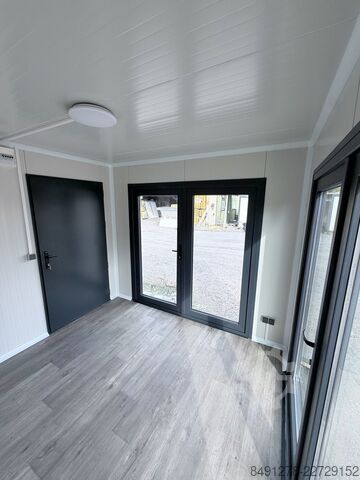 Wooncontainer Villex Modernes Gartenbüro in Holzoptik