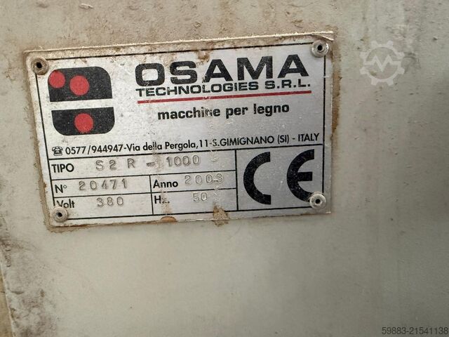 Tutkal sürme makinası OSAMA S2R-1000