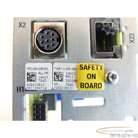 Componente Rexroth CSH01.3C-ET-ENS-MEM-CCD-L2-S-NN-FW Karte R911331933 SN 7260402210804