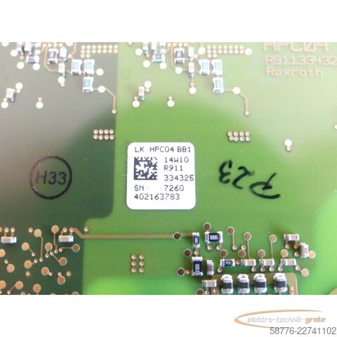 Componente Rexroth CSH01.3C-ET-ENS-MEM-CCD-L2-S-NN-FW Karte R911331933 SN 7260402210804
