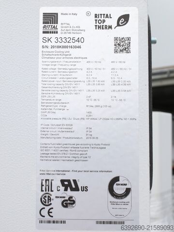 Vezérlőszekrény hűtőegység Rittal SK 3332540
