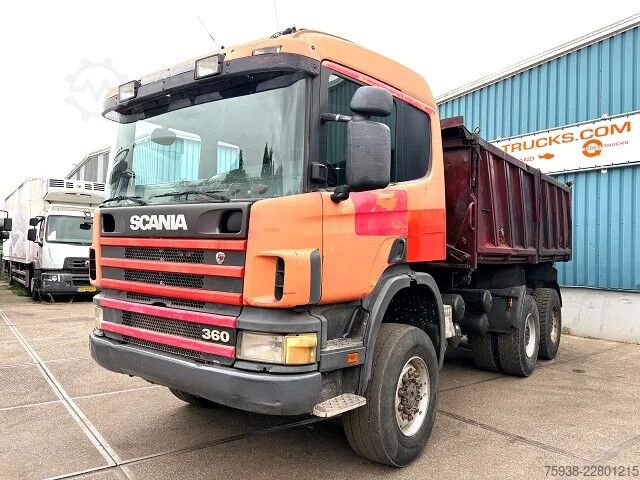 Volquete Scania P124-360 C 6x6 FULL STEEL 3-WAY KIPPER (12 GEAR...