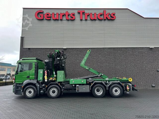 Vrachtwagen met kraan MAN TGS 35.510 8X4H-6 BL + FASSI 545 + JIB + HAAKAR...