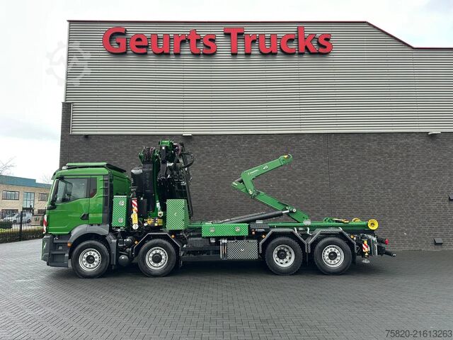 Vrachtwagen met kraan MAN TGS 35.510 8X4H-6 BL + FASSI 545 + JIB + HAAKAR...
