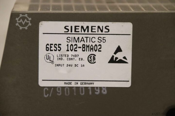 Κεντρική συνέλευση Siemens 6ES5 102-8MA02 Simatic S5-100U 6ES5 275-OLA15