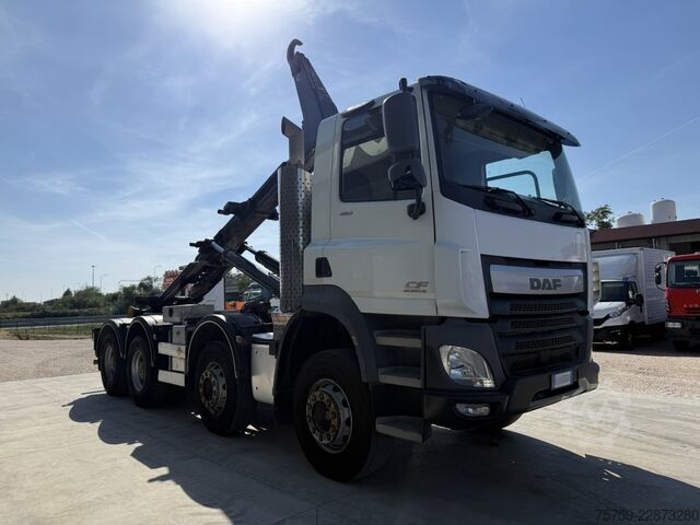 Autocamion cu cârlig pentru containere DAF CF85.460 Abrollkipper MEILLER 8x4 40Ton