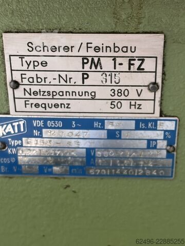 Tour à charioter de précision Feindrehbank Scherer Feinbau PM 1 FZ Feinbau PM 1 FZ