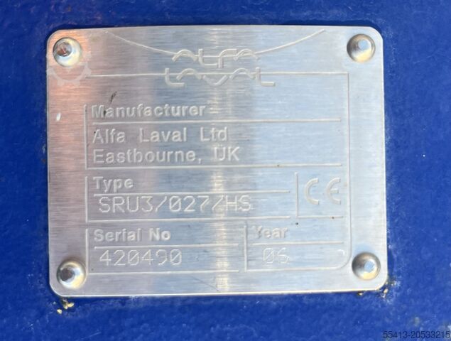 Rotary Lobe Pump Alfa Laval SRU3/027/HS