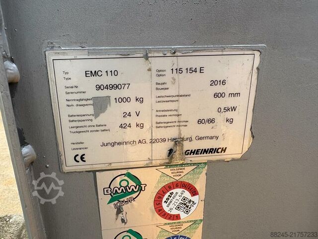 Kompaktstapler Jungheinrich EMC110 VS-22832 JUNGHEINRICH EMC110