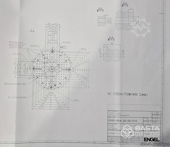 Engel ROTARY TABLE D1100 2STAT – with VC400 rotary unit Engel 