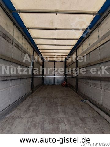 Plattewagen met zeil MERCEDES-BENZ Antos 1833 4x2 BL*Dautel DL1500s Hebebühne
