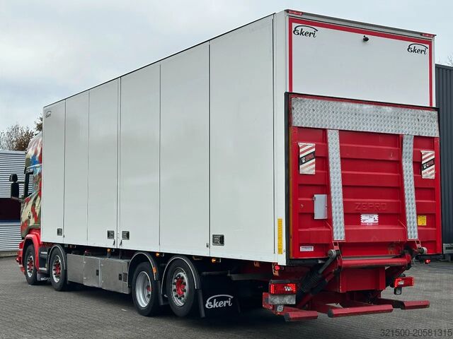 Kuffert Scania R580 V8 8x2*6 Ekeri Full Side Opening / Retarde...