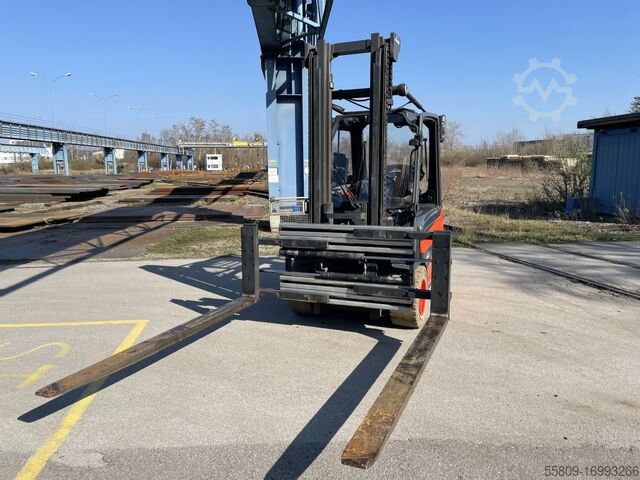 Elektro 4 Rad-Stapler Linde E50HL Batterie 2022 // Freisichtmast //