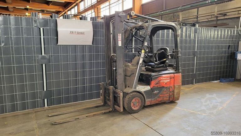Elektrische vorkheftruck 3 wielen Linde E14-02 // 3 Ventil // Duplexmast //Elektro