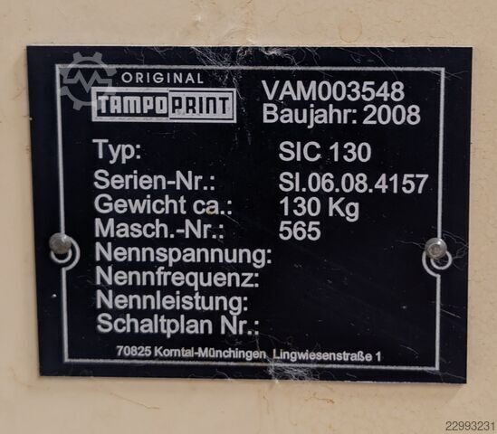 Macchina per la tampografia TAMPOPRINT SIC 130