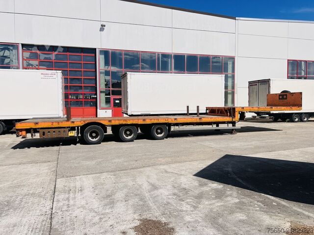 Semirimorchio ribassato Möslein STO 3 Schwebheim  3 Achs Satteltieflader Plato 45 t GGfür Fertigteile, Baumaschinen oder Container