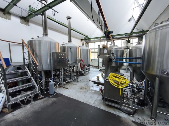 Üç cihazlı bira üretim tesisi 1200l HGMC Drei-Geräte Sudhaus 1200l