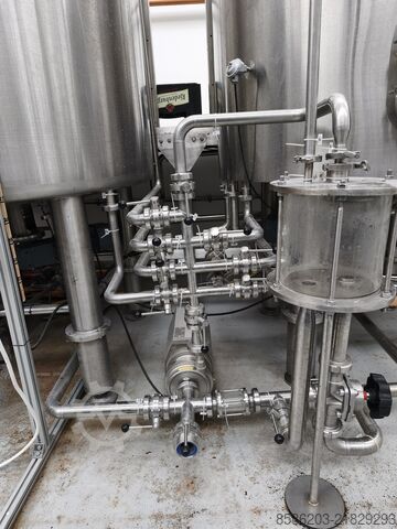 Üç cihazlı bira üretim tesisi 1200l HGMC Drei-Geräte Sudhaus 1200l