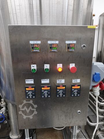 Üç cihazlı bira üretim tesisi 1200l HGMC Drei-Geräte Sudhaus 1200l