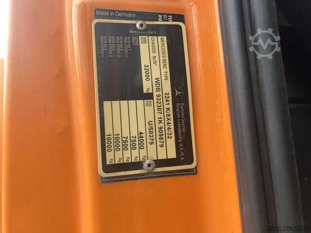 Zuigvoertuig Mercedes-Benz Actros 3241 K 8x4 2004 RSP ESE 32 / 7-2 Double Turbine