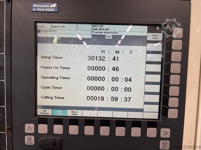 Uniwersalne centrum obróbcze MATSUURA MAN 72-25 V