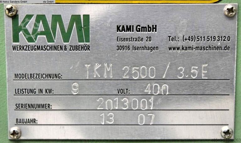 Tesoura guilhotina - mecânica KAMI TKM 2500/3.5 E