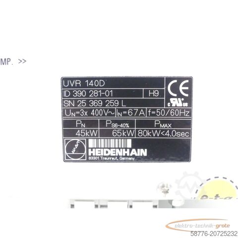 Heidenhain component Heidenhain UVR 140D Id. 390 281-01 SN:25369259L - generalüberholt mit 3 Monaten Gewährleistung-