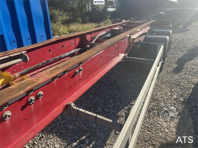 Containervervoer Närko 4 axle container trailer