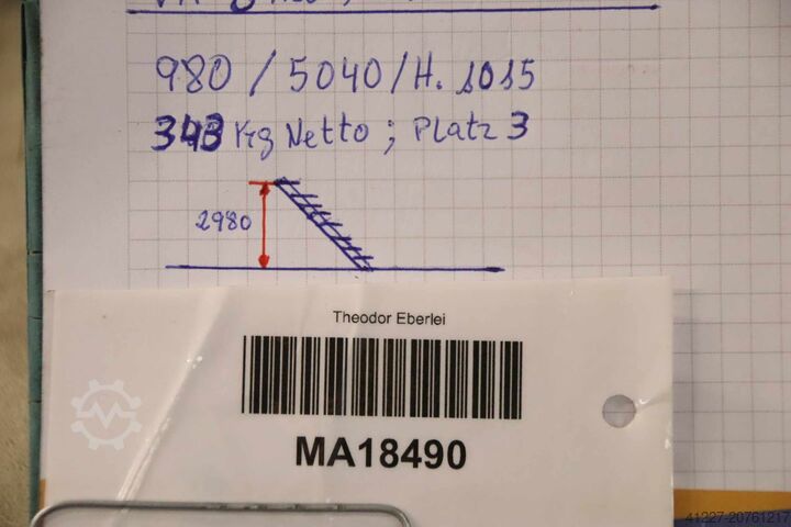 Stalowe schody Stahl 13-stufig Höhe 2980 mm