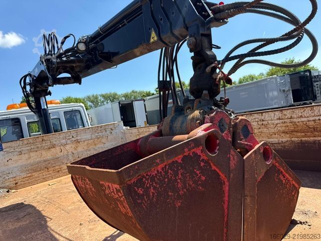 Kamyon üzerine monteli vinç IVECO 140E250 Kipper mit HIAB Kran inklusive Anhänger