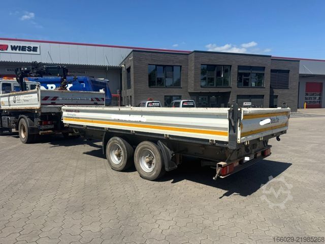 Üç taraflı damperli kamyon IVECO 140E250 Kipper mit HIAB Kran inklusive Anhänger