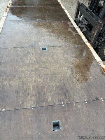 Byt karosseri öppet Krone Plattform 7,45m mit Steckrungen mittig