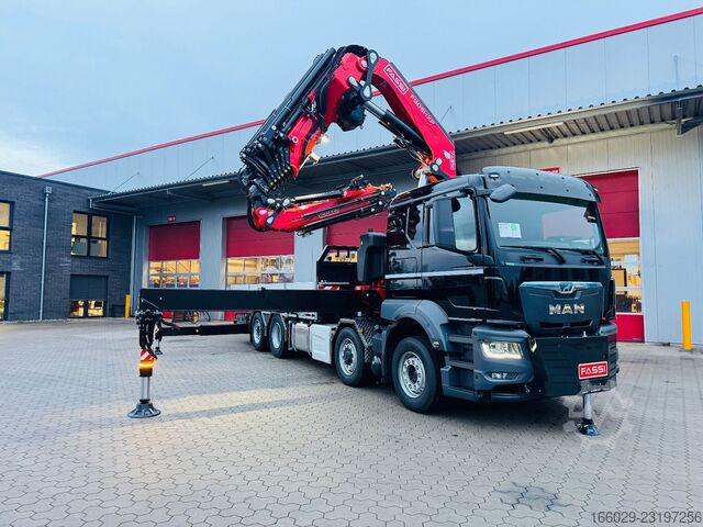 Caminhão para fins especiais MAN TGS 35.520 8x4 Hydro, Kran Fassi F805 TECHNO