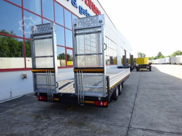 Ρυμουλκούμενο χαμηλού φορτίου Möslein TTT 11 5,2 BR Weiß  Neuer Tandemtieflader mit Breiten Rampen