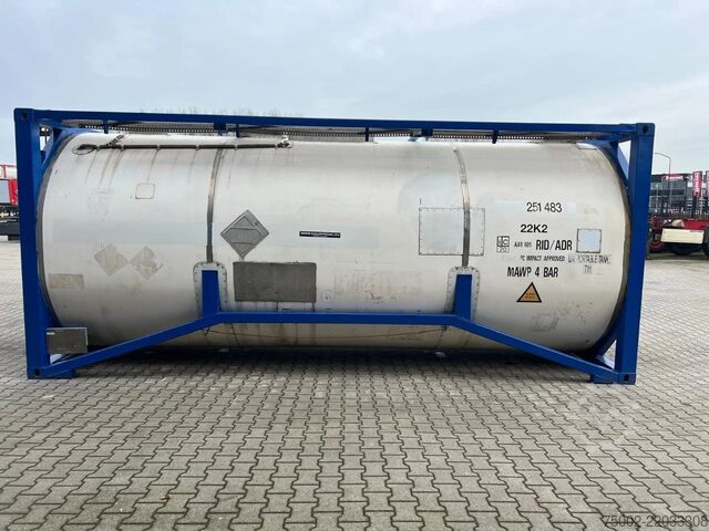 Contentor cisterna Welfit Oddy 20FT ISO, 24.930L / 1-COMP  / T11 / valid 5Y/CS...