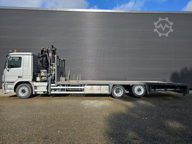  Mercedes-Benz ACTROS 2532 6x2 / HIAB CRANE / MACHINE TRANSPORTER