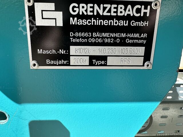 Rollenbahn angetrieben mit Führung Grenzebach RFS 1250 x 1000 mm