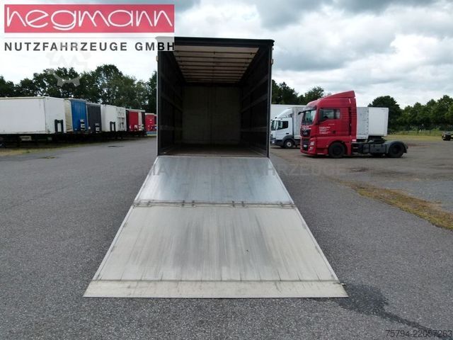 Poluprikolica za niskopodni prevoz  Spermann, Schiebeplane mit hydraulischer Rampe
