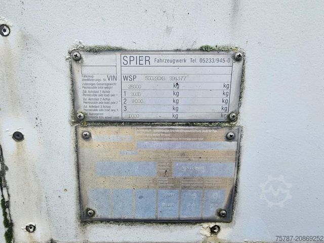 Naczepa skrzyniowa SPIER Doppelstock mit Balken, 2 Achser