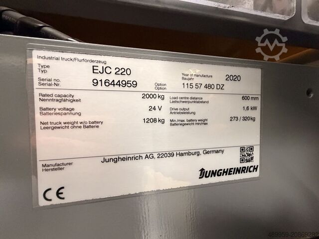 Handmatige stapelaar Jungheinrich EJC 220
