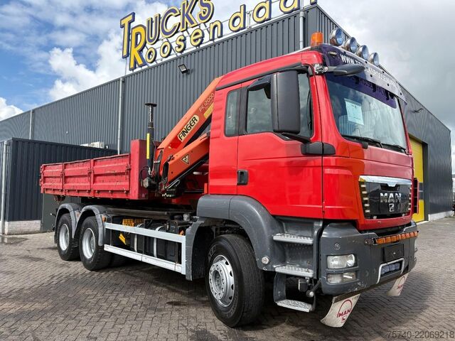 Sistema de brazo de gancho MAN TGA 26.400 + PALFINGER PK12.000 + TIPPER + CONT...